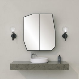 Hanah Home Quartz Cabinet - Negro